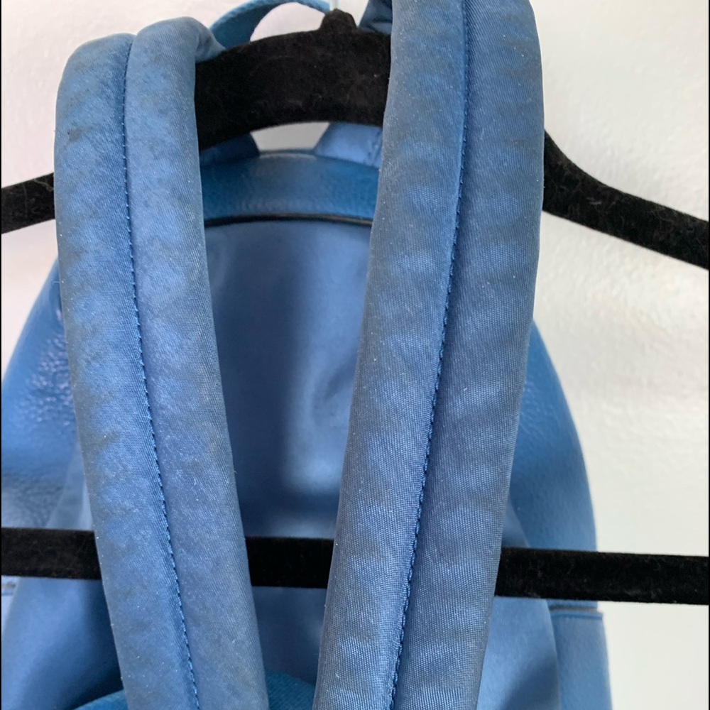 Authentic Coach Blue Pebbled Leather Mini Charlie Backpack - Picture 9 of 12